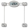 Taylor Bathroom Scale, 400 lb Capacity, LCD Display, Metal Housing Material, Clear, 1338 in OAW 75274192